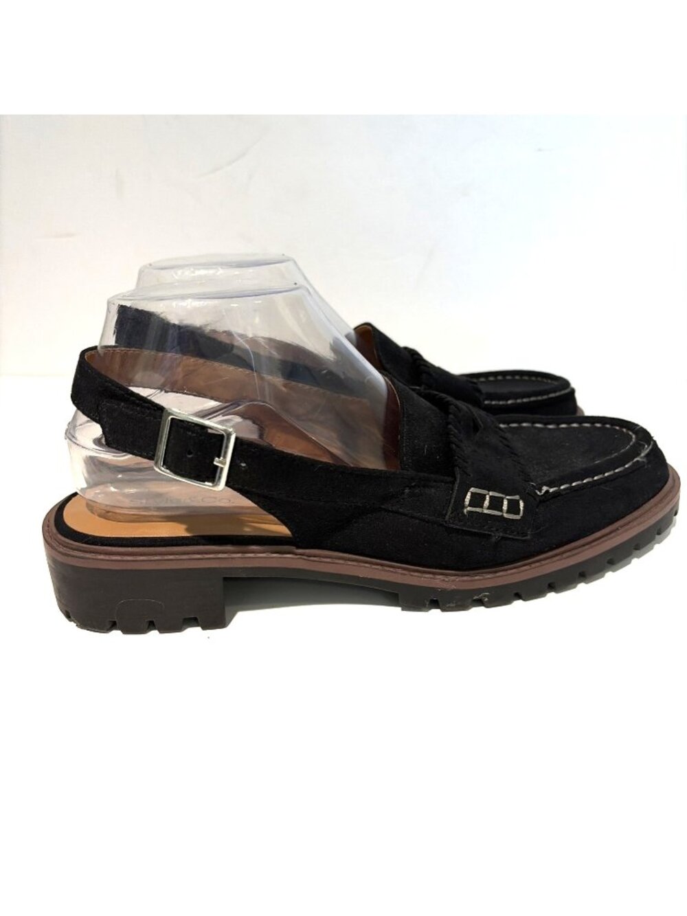 Style & Co Penny Loafers Sling Back Women's Size 9.5 Whimsyy Chunky Academia